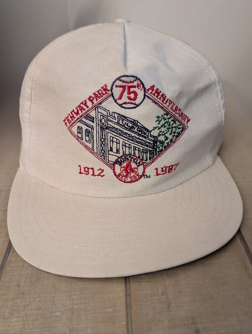 Pristine! Never Worn! Vintage 1987 Embroidered Red Sox Fenway Park Snapback Hat